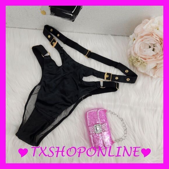 💗👙 {Victoria's Secret} Grommet & Buckle Brazilian👙💗 NEW - Picture 1 of 8